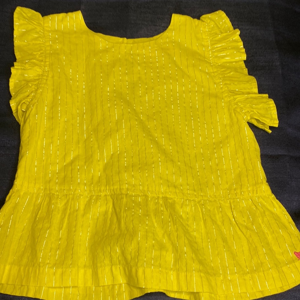 Cute sparkly yellow girls dress